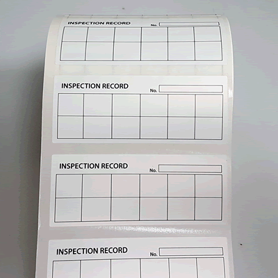 Inspection Record Labels